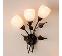Menzel CHALET floral wall light with glass tulips