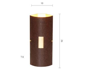 Menzel Solo wall lamp corner brown black/gold