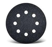 MENZER BLACK Hook & Loop Sanding Discs, 115 mm, 8 Holes, f. Random Orbital Sanders, Silicon carbide (PU 50) G600