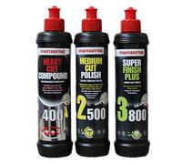 Menzerna 250ml Sample Kit - Heavy Cut Compound 400 & Medium Cut Polish 2500 & Super Finish Plus 3800