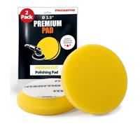 menzerna 3.5 Inch 2X Premium Polishing Pads Medium Cut for Medium Fine Polishing I Body Repair & Detailing Pads with Safety Edge & Velcro Attachment I Washable & Long Lasting