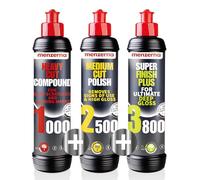menzerna Polishing Set 8oz - HCC1000, MCC2500 & 3800 | 3-Step System for Scratch Removal, Swirl Elimination & Mirror-Like Finish