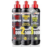 menzerna Polishing Set 8oz - HCC1000, MCC2500 & 3800 | 3-Step System for Scratch Removal, Swirl Elimination & Mirror-Like Finish