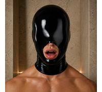 MEO® Black Latex Hood - BlindNoir™ - SecondSkin™ - Size - medium