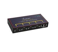 MEO Industrial Grade Serial Server 4 Port Serial RS232/485/422 Device 10/100Mbps Full Duplex/Half Duplex Dual ethernet RJ45 to com