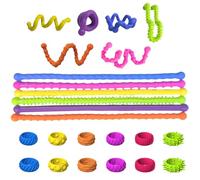 MEOAlBkey 18-Piece Fidget Toys for Kids, Sensory Stress Relief Toys for Anxiety Autism & ADHD - Travel Toys for Toddlers on Plane Car Rides & Classroom - Squishy Fidgets for Boys & Girls