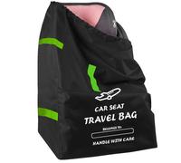 MEOAlBkey Car Seat Travel Bag for Airplane, Heavy-Duty Waterproof&Foldable Car Seat Cover with Reinforced Shoulder Straps Fits Booster&Infant Seats - Perfect for Air Travel Road Trips&Baby Essentials
