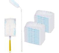 MEOAlBkey Flash Dust Magnet Refills 30PCS,Disposable Electrostatic Dusters for Cleaning Extendable Dusters Replacement with Soft Fine Fibers Ideal for Blinds Furniture Fans & Car Dusting