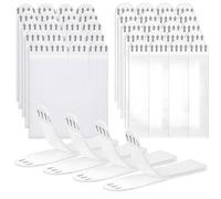 MEOAlBkey Picture Hanging Strips Command Style, 24 Pairs (48 Strips) Large 92x19mm No Nails Picture Hanging Strips Reusable Wall Stickers for Picture Hanging Frames Mirrors & Decor.