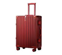 Meoky Hard Shell Suitcase Cabin Size Cheap Cabin Luggage Suitcase Medium 4 Wheels Lightweight ABS+PC Zipperless Luggage,Red,20in