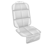 Meolsaek Car Seat Protector for Child Car Seat, Durable 600D Fabric Waterproof Car Seat Cover with Thick Pad Non-Slip Backing (No Imprints) (1 pc -Light gray)