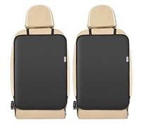 Meolsaek Kick Mats Back Seat Protector, Waterproof Oxford Seat Back Protector, Car Seat Back Protector for Kids, Back of Seat Protector for Kids Feet Car Seat (Black A-2pc)