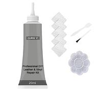 Meomeland Advanced Leather Repair Gel Kit for Cars, 20ml Leather Repair Gel for Car Seats, Vinyl and Leather Repair Cream Filler (Grey)