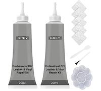 Meomeland Advanced Leather Repair Gel Kit for Cars, 20ml Leather Repair Gel for Car Seats, Vinyl and Leather Repair Cream Filler (2PCS Grey)
