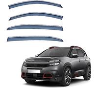 MEOMO 4 Pcs Car Wind Deflectors for Citroen C5 Aircross 2017 2018 2019 2020 2021 2022 2023, Front Rear Side Window Visor Rain Smoke Guards Car Accessories