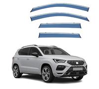 4 Pcs Car Wind Deflectors for Seat Ateca MK1-KH7 2016 2017 2018 2019 2020 2021 2022 2023+, Front Rear Side Window Visor Rain Smoke Guards Car Accessories