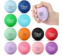 Meooeck 12 Pcs Difference Maker Stress Balls Bulk, Round Shaped Inspirational PU Foam Squeeze Balls for Teacher Employee Coworker Appreciation, Team Recognition and Stress Relief