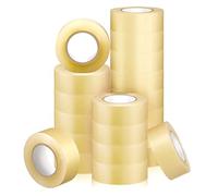 Meooeck 20 Roll Clear Hockey Tape Multipurpose Tape Roll Strong Adhesive Hockey Stick Tape Shin Pad Sock Tape Hokey Sports Gifts for Gear Accessories Equipment, Easy to Apply Stretch and Tear
