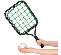 Meooeck Baseball Fungo Racket Light Weight Bat Racket 12 oz Fungo Bat Baseball Training Equipment for Coaches Youth Parents Drills Control and Accuracy Practicing, Black Green