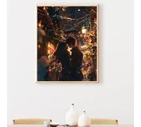 MEOSUEWI Large Paint by Numbers Architecture Couple 100x135cm, Colour in Canvas Paint by Numbers for Adults, Acrylic Oil DIY Beginners Painting by Nembers Crafts Kits for Home Wall Decoer PjY4685 D-5