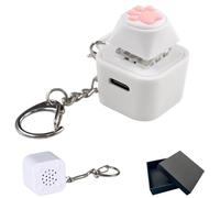 Meow Cat Fidget Toy - Meow Keychain,Rechargeable Meowkey Stress Reliever with Colorful Lights, Fun & Portable Anxiety Relief Toy,Suitable as a gift for cat lovers (Meow Cat)