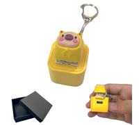 Meow Cat Fidget Toy - Meow Keychain,Rechargeable Meowkey Stress Reliever with Colorful Lights, Fun & Portable Anxiety Relief Toy,Suitable as a gift for cat lovers (Oink Pig)