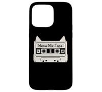 Meow Cat Mix Tape Cat Music Lover Case for iPhone 15 Pro Max