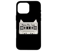Meow Cat Mix Tape Cat Music Lover Case for iPhone 16 Pro Max