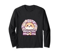 Meow-chi Mochi Kawaii Cat Japanese Mochi Pun Long Sleeve T-Shirt