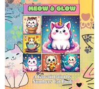 Meow & Glow: A Kawaii Paint by Numbers Cat Book: Ein süßes Malen-nach-Zahlen-Erlebnis mit Kawaii-Katzen, verspielten Designs und leuchtenden Farben