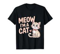 Meow I'm A Cat Cute Whimsical Kitty Design T-Shirt
