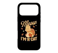 Meow I'm A Cat Funny Thanksgiving Day Turkey Pilgrim Kitten Case for iPhone 17 Pro Max