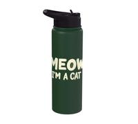 Meow I'm A Cat Stainless Steel Insulated Water Bottle