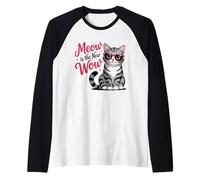 Meow is The New Wow Cat Lovers Raglan Baseball Tee