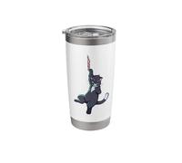 Meow Meow Peow Peow Cats Hanging Scratching Cat Stainless Steel Insulated Tumbler