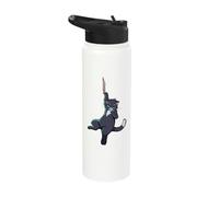 Meow Meow Peow Peow Cats Hanging Scratching Cat Stainless Steel Insulated Water Bottle