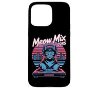 Meow Mix 1985 Retro Cat DJ Eighties Music Case for iPhone 15 Pro Max