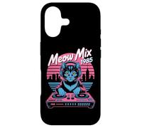 Meow Mix 1985 Retro DJ Cat Synthwave Vibes Case for iPhone 17