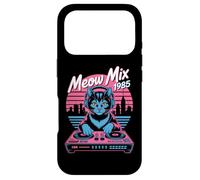 Meow Mix 1985 Retro DJ Cat Synthwave Vibes Case for iPhone 17 Pro