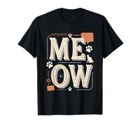 Meow Period Minimalist Cat Quote T-Shirt