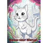 Meow-saur Mania: An Anime Coloring Adventure