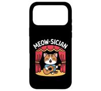 Meow Sician Funny Cat Guitarist Musician Case for iPhone 17 Pro Max