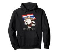 Meow Thai Thailand Boxing Cat Martial Arts Pullover Hoodie