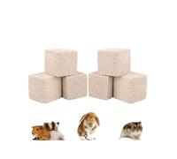 Meow&Woof 6 Pcs Large Rabbits Lava Blocks,Small Animals Grinding Teeth Stone Hamster High Calcium Chews Toys Pet Chewing Stones for Chinchilla,Guinea Pig, Rat, Bunny
