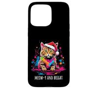 Meow-y and Bright Cute Cat Christmas Holiday Kitten Design Case for iPhone 15 Pro Max