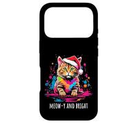 Meow-y and Bright Cute Cat Christmas Holiday Kitten Design Case for iPhone 17 Pro