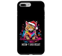 Meow-y and Bright Cute Cat Christmas Holiday Kitten Design Case for iPhone 7 Plus/8 Plus