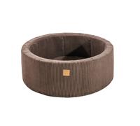 MeowBaby® Aesthetic Baby Foam Round Brown Ball Pit 90x30cm without Balls
