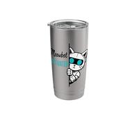 Meowbot Activated Robot Cat Kitten Cyborg Anime Torn Fabric Stainless Steel Insulated Tumbler