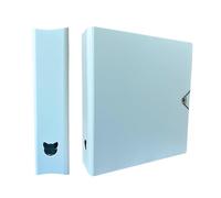 MEOWCAFE K-Keep A4 Plus 2 INCH Binder, Large Capacity Kpop Photocard Binder with 2 Backboards (ICY Blue)